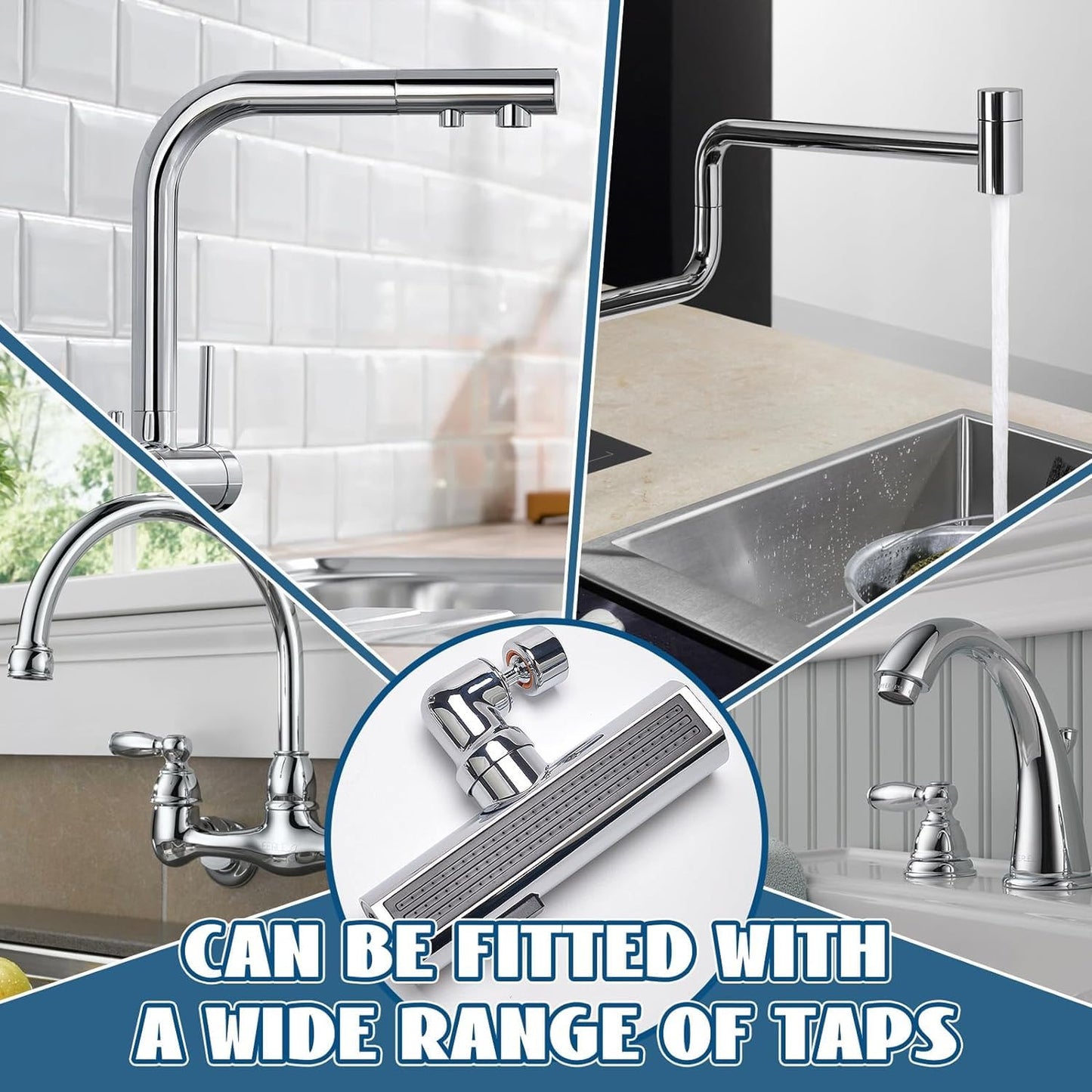 4 Modes Waterfall Kitchen Faucet
